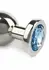 Mr. Steel Jeweled Plug Small analni čep od nerđajućeg čelika sa ukrasnim kristalom na bazi