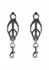 NS Novelties Nipple Clamps C3 Adjustable Silicone-Tipped Metal Clips