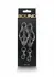 NS Novelties Nipple Clamps C3 Adjustable Silicone-Tipped Metal Clips