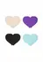 NS Novelties Pretty Pasties Heart I Assort 4 Pair - Decorative Adhesive Set