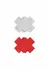 NS Novelties Pretty Pasties Glitter Cross 2 para svetlucave nalepnice za bradavice u obliku krsta