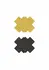 NS Novelties Pretty Pasties Glitter Cross 2 Pair - Sparkling Adhesive Covers