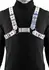 Cosmo Harness Rogue podesivi pojas za grudi sa srebrnim detaljima vinil M/L