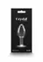 Crystal Desires Red Heart Medium Glass Plug - Borosilicate, Decorative