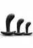 Renegade P Spot Kit Silicone Prostate Plug Set Black 3 Sizes