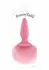 Blush Bunny Tails Silicone Plug with Fluffy Tail, Pink, Medium