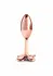 Rear Assets Clover Chrome-Plated Aluminum Plug Medium Pink Gem