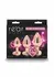 Rear Assets Trainer Kit Heart Chrome-Plated 3-Piece Set Silver