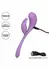 CalExotics Elle fleksibilni vibrator od tečnog silikona sa dvostrukim stimulatorom