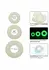 Alpha Silicone 3 Ring Set Glow-In-The-Dark Liquid Silicone, 3 Sizes