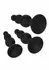 CalExotics silikonski analni set sa kuglicama od 3 dela crni