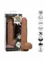 CalExotics Squirting Vibrating Stick vibrator od tečnog silikona sa 10 brzina, 22 cm, bež