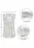 Cyclone Dual Ribbed Stroker Transparent Multi-Chamber System 716770106643