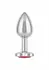Jewel Small Ruby Heart Plug metalni intimni dodatak bez nikla