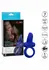CalExotics Dual Pleaser Enhancer Rechargeable Silicone Ring Black