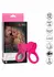 CalExotics Teasing Tongue Enhancer crni punjivi silikonski prsten sa stimulatorom