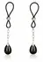 CalExotics Nonpierce Nipple Jewelry Adjustable Black Onyx Charms