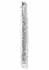 TOYJOY Get Real Clear Double Dong TPE 34.5 cm transparentni model