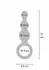 TOYJOY The Stuffer 3 Balls Plug Silicone Intimate Trainer Metallic