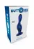 TOYJOY The Hitter metalik plavi silikonski analni čep sa anatomskim vrhom i sigurnosnim postoljem