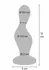 TOYJOY The Hitter metalik plavi silikonski analni čep sa anatomskim vrhom i sigurnosnim postoljem