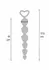 TOYJOY Bottom Beads silikonski fleksibilni analni lanac sa 6 kuglica crni