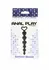 TOYJOY Bottom Beads silikonski fleksibilni analni lanac sa 6 kuglica crni