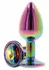 TOYJOY Twilight Booty Jewel Large aluminijumski analni čep sa duginim kristalom