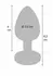 TOYJOY Twilight Booty Jewel Medium aluminijumski analni čep sa duginim draguljem