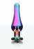 TOYJOY Twilight Bum Bijou Large aluminijumski analni čep sa duginim kristalom