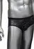 CalExotics Radiance Classic Briefs crne mrežaste gaćice sa svetlucavim cirkonima