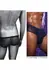 CalExotics Radiance Classic Briefs crne mrežaste gaćice sa svetlucavim cirkonima