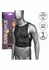 CalExotics Radiance Muscle majica bez rukava mrežasta sa cirkonima uska crna