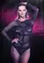 CalExotics Radiance bodi dugih rukava, mrežasti sa cirkonima, crni, univerzalna veličina