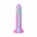 Easytoys dildo Candy Swirl Pink od svetlećeg silikona, 18 cm