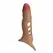 Pretty Love vibrirajući produžetak za penis od TPE materijala, 16 cm, ergonomski dizajn