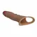 Pretty Love vibrirajući produžetak za penis od TPE materijala, 16 cm, ergonomski dizajn
