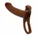 Pretty Love Bradden Vibrating Strap-On System, 18 cm, Black, 10 Modes