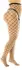 Mapele Fence Net najlon hulahopke Queen Size crne