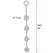 Hidden Desire Extreme Heavy analne kuglice Medium silikon 34.5cm crne