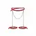 Obsessive Inferro Harness Bottom Red, seksi pojas sa podesivim trakama i metalnim detaljima