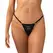 Obsessive Violami Thong Black - Adjustable Mesh with Rhinestone Detail S/M