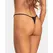 Obsessive Violami Black Mesh Thong with Rhinestone Detail, Adjustable Fit S/M