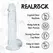 REALROCK Crystal Clear anatomski model od 12.7 cm sa vakuumskim postoljem, providan