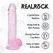 REALROCK Crystal Clear Model 5 Pink 12.7 cm sa vakuum postoljem