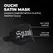 Spank Me Printed Satin Mask Black - Elegant Sensory Play Eye Cover