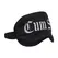 Ouch! Satin Eye Mask Black - Soft Printed Blindfold Adjustable Strap