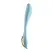 Maia Harmony Dual Silicone Vibrator Teal Rechargeable Waterproof