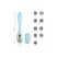 Maia Harmony Dual Silicone Vibrator Teal Rechargeable Waterproof
