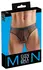 Svenjoyment Thong Net S crna mrežica i wetlook, zlatni detalji, veličina S